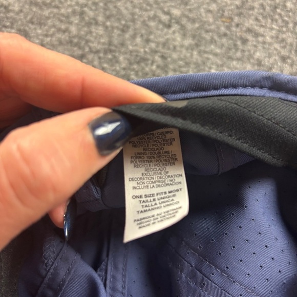 NIKE Featherlight Dri-Fit Blue Hat with Adjustable Velcro Strap One Size - Picture 10 of 11